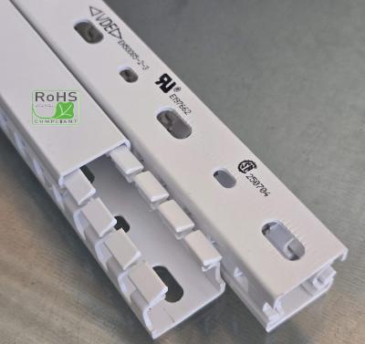 1m PVC Verdrahtungskanal 40x40 mm weiß mit Deckel